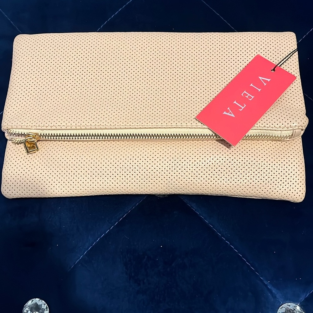 Vieta pink convertible clutch